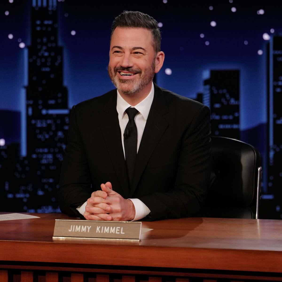 Jimmy Kimmel in 2025 Jimmy Kimmel hosting his late-night show in 2025